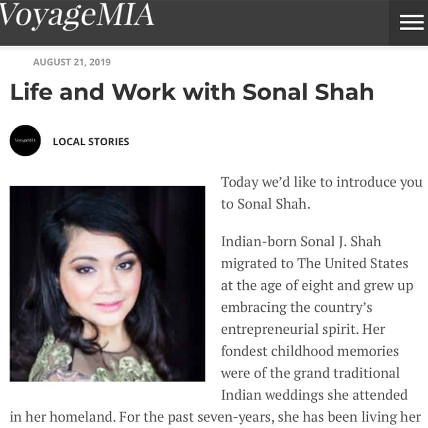 VoyageMIA - Life and Work with Sonal Shah